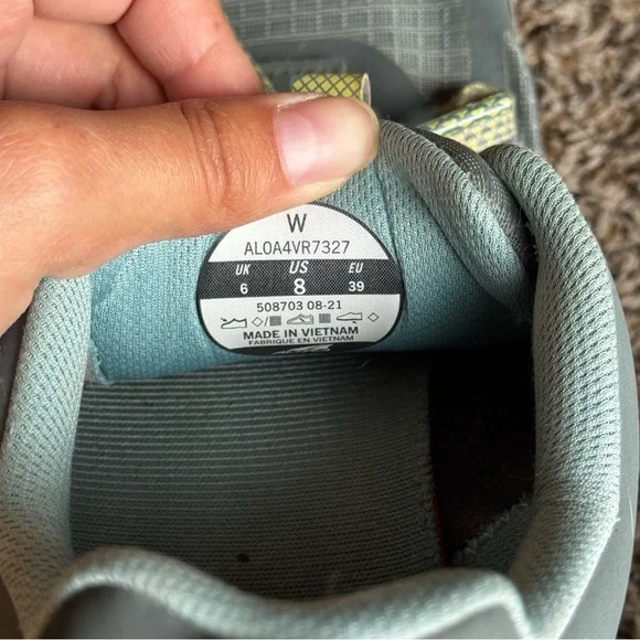 Altra Women’s 8 Lone Peak 5 Grey Blue Trail Hiking Athletic Shoe - Picture 9 of 9